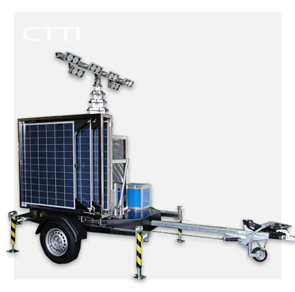 Mobile solar lighting vehicle