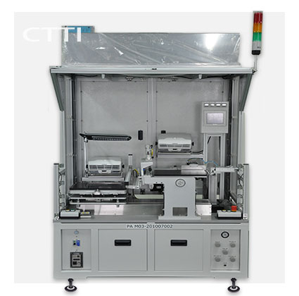 Manual polarizer attaching equipment