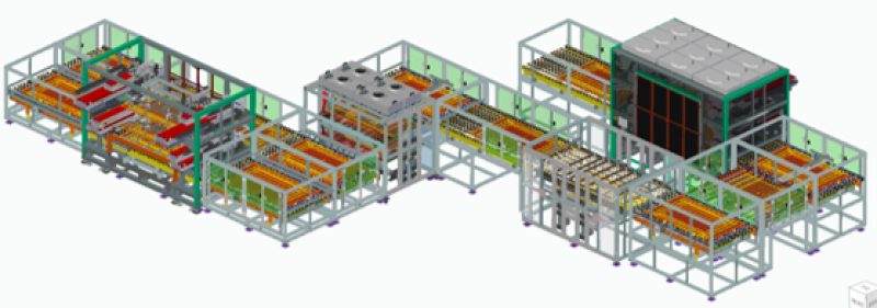 Automated conveyor system for transferring LCD panel glass