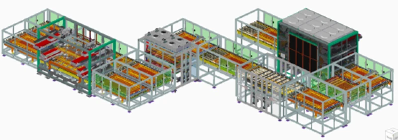 Automated conveyor system for transferring LCD panel glass